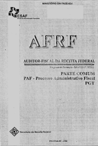 AFRF - Auditor fiscal da Receita Federal