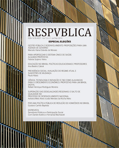 ResPvlica: revista de políticas públicas e gestão governamental
