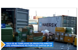 Porto de Santos/SP: Receita Federal é destaque no programa Hoje em Dia por apreender mais de 80 toneladas de produtos falsificados 14082020_Santos.jpg