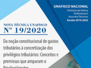 Nota Técnica Unafisco Nº 19/2020